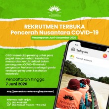 Rekrutmen Terbuka Pencerah Nusantara untuk COVID-19 (PN COVID-19)