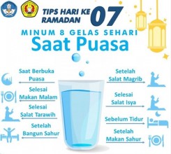 Tips di Hari ke 7 Ramadhan Mengatur Minum Air Putih Saat Puasa