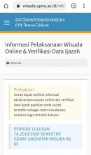 Informasi Pelaksanaan Wisuda Online & Verifikasi Data Ijazah