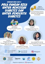 Webinar Internasional  B2SA Seri 2 Pola Pangan B2SA Mencegah Diabetes dan Penderita Diabetes