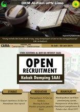 Open Recruitment Kakak Damping SAAI  DKM Al-Fikri