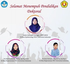 Selamat Menempuh Pendidikan Doktoral di Universitas Indonesia