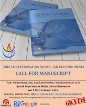 Jurnal Keperawatan Widya Gantari Indonesia CALL FOR MANUSCRIPT