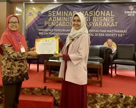 Selamat atas Meraih Best Presenter dalam Seminar Nasional  Administrasi  Bisnis Pengabdian Masyarakat (SINABIS) 2019 di UPNV Jawa Timur