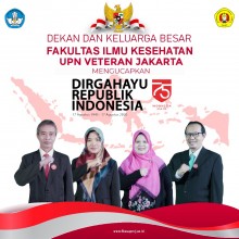 Sivitas FIKES UPNVJ Mengucapkan Dirgahayu Republik Indonesia Ke 75