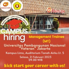 Bakmi GM X UPN Veteran Jakarta Campus Hiring Management Trainee (MT)