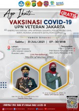 Ayooo Ikuti Vaksinasi COVID 19  UPN Veteran Jakarta