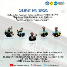 Congratulations and Success to Students in the Context of the 1st Year 2023 Kemenpora Cup Cilacap Championship National Championship