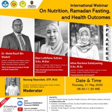 International Webinar On Nutrition Ramadhan Fasting, and Health Outcomes
