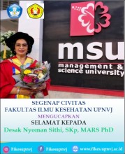 Selamat Kepada Ibu Desak Nyoman Sithi, S.Kp, MARS, PhD dalam Pencapaian Gelar Doktor di Management Science University,  Malaysia