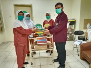 Serah Terima Donasi Kepada RSAB Harapan dari Program Stud Profesi Ners dan IPEMI DKI Jakarta