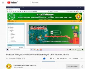 Video Tutorial Langkah langkah Penggunaan E-Learning 4.0 UPN Veteran Jakarta