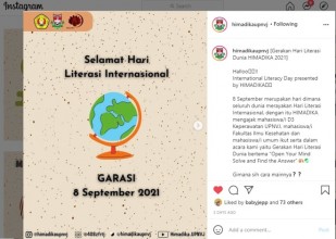 HIMADIKA : Gerakan Hari Literasi Internasional (GARASI) “Open Your Mind Solve and Find the Answer”